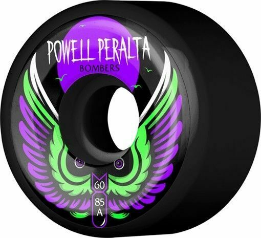 Powell Peralta Bomber 60mm x 85a Black Skateboard Wheels