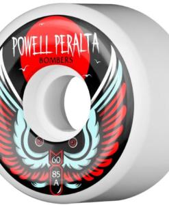 Powell Peralta Bombers 60mm x 85A White Skateboard Wheels