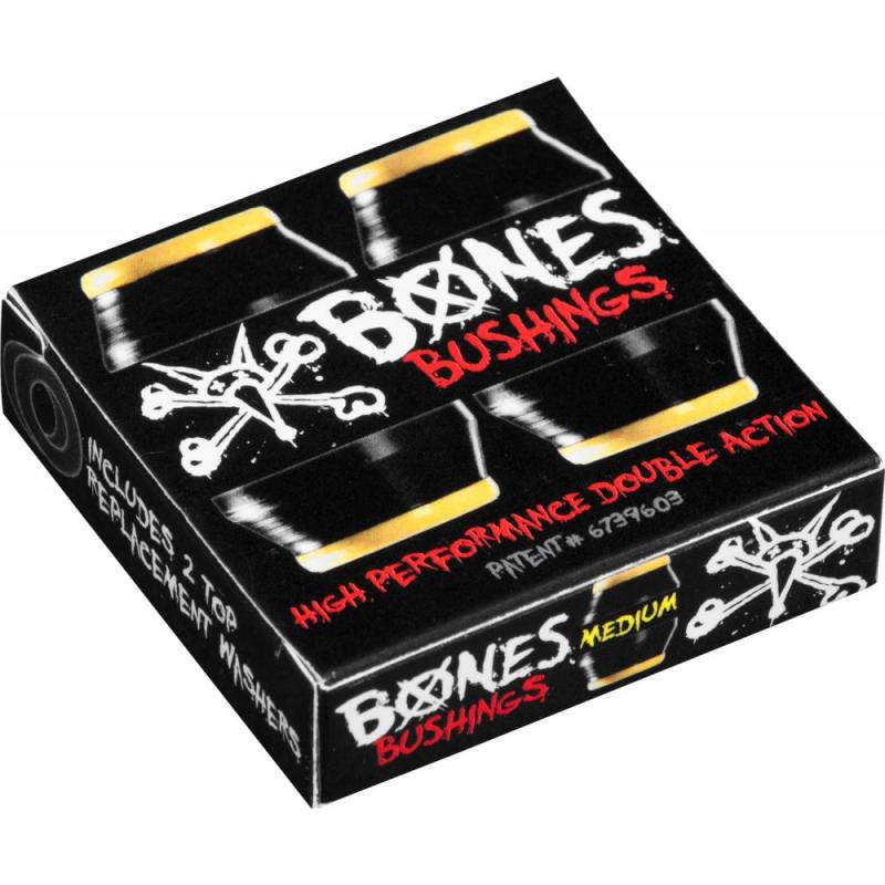 Bones Hardcore Black Bushings - Medium