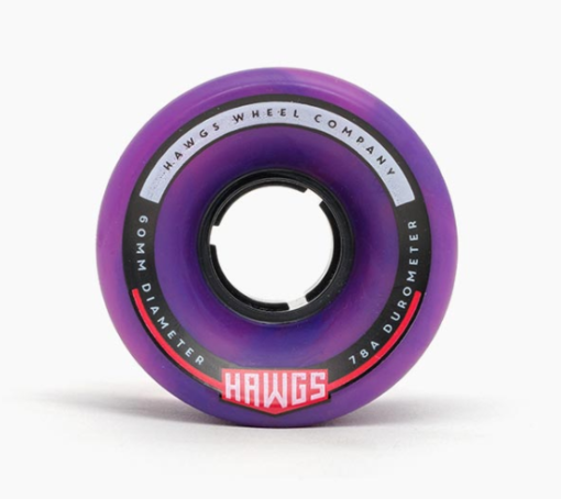 Hawgs Chubby 60mm x 78a Purple/Pink Wheels