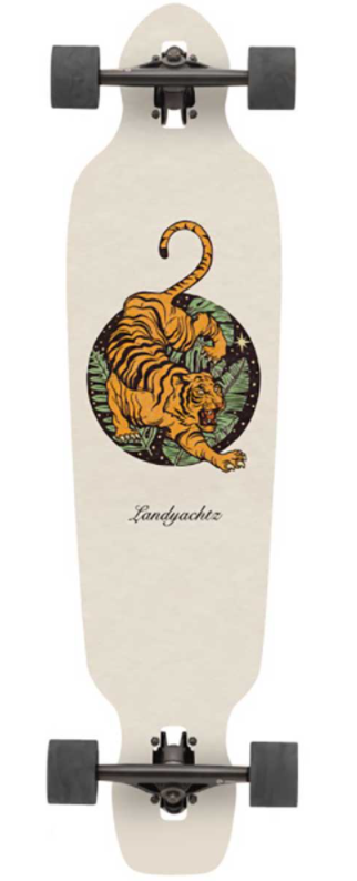 Landyachtz Battle Axe Paper Tiger 38.2 Longboard Skateboard Complete