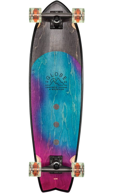 Globe Chromantic Washed Aqua 33" Cruiser Skateboard Complete