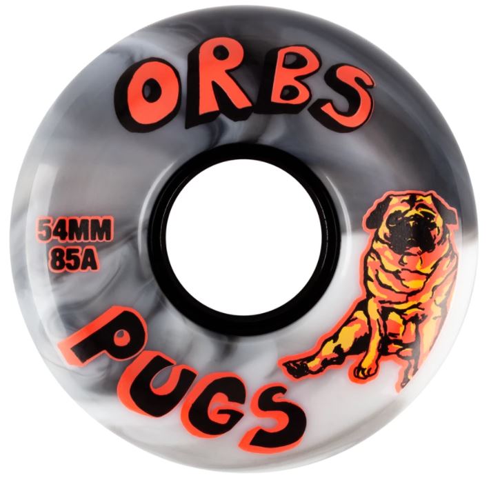Welcome Orbs Pugs Black/White 54mm X 85a Wheels
