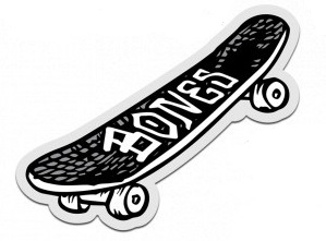 Bones Wheels Heritage Skateboard Sticker