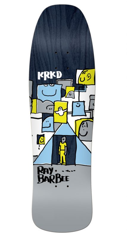 Blue skate sk8 gonz board new Krooked Get It Straight Skateboard Sticker 