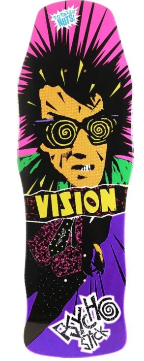 Vision Original Psycho Stick Purple 10" Reissue Deck