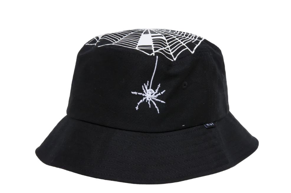 HUF Tangled Webs Black Bucket Hat