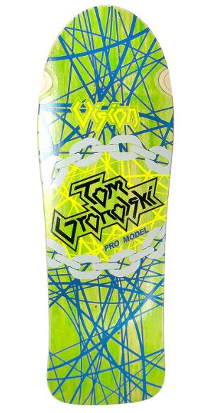Vision Groholski Heavy Metal Lime Stain 9.75 Reissue Skateboard Deck