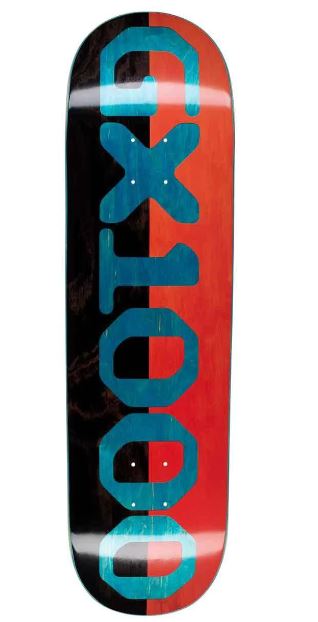 GX1000 Split Stain Black/Orange 8.25" Deck