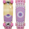 OBfive Mandala Pink 28" Cruiser Skateboard Complete