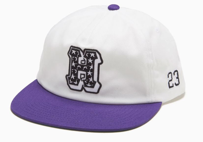 huf h-star white snapback hat