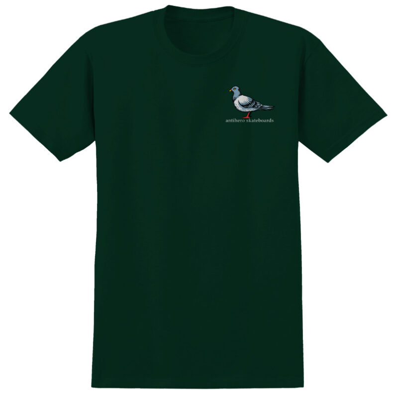 anti hero lil pigeon forest green tee