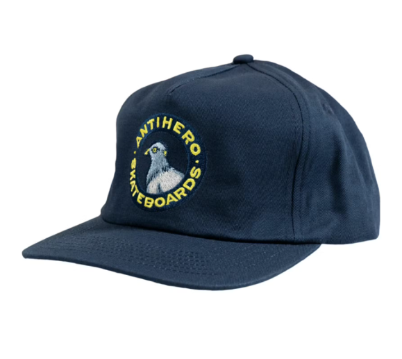 Anti Hero Pigeon Round Navy Snapback Hat