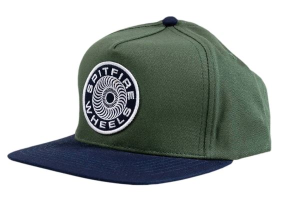 Spitfire Classic 87 Swirl Patch Green Snapback Hat
