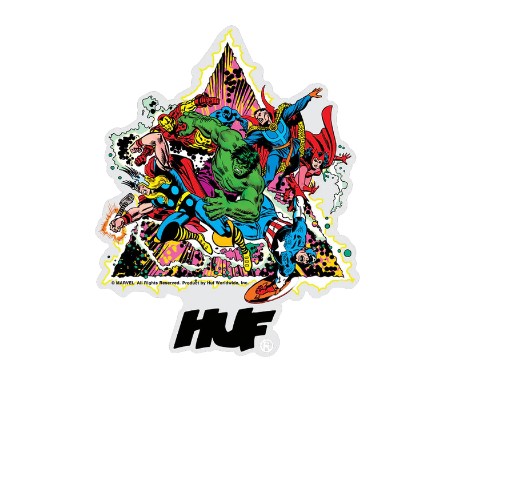 huf x avengers cosmic assemblage sticker