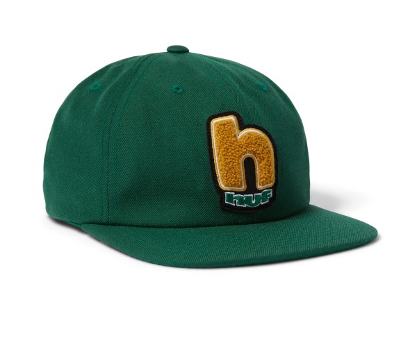 huf moab H forest green 6-panel strapback hat