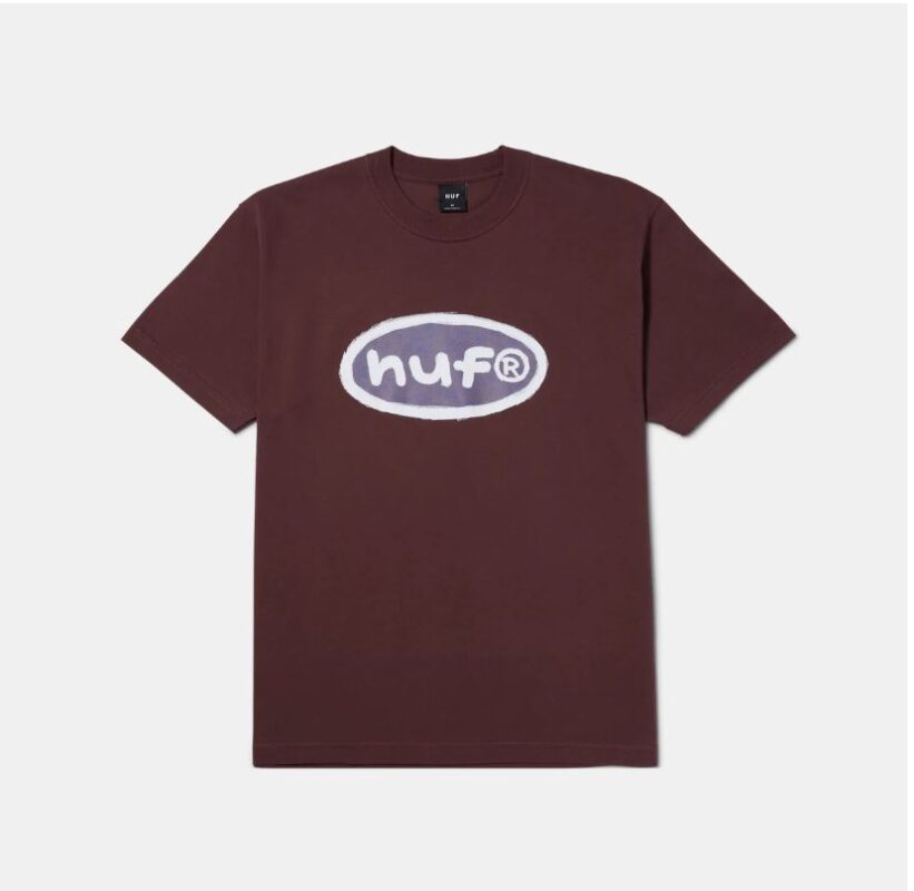 huf pencilled in Eggplant tee