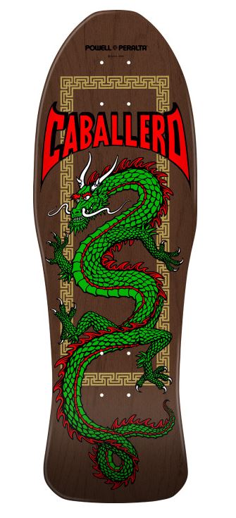 powell peralta caballero chinese dragon brown stain 10" deck