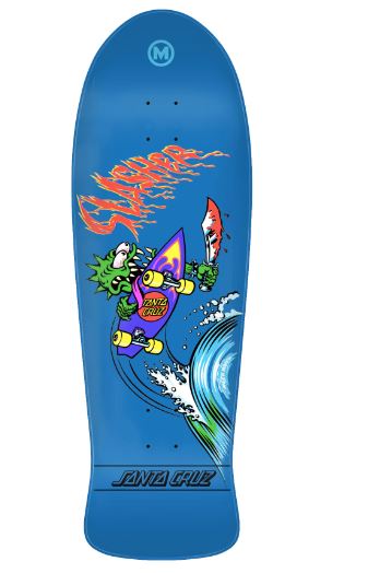 Santa Cruz Keith Meek OG Slasher Blue Reissue 10.1 Skateboard Deck