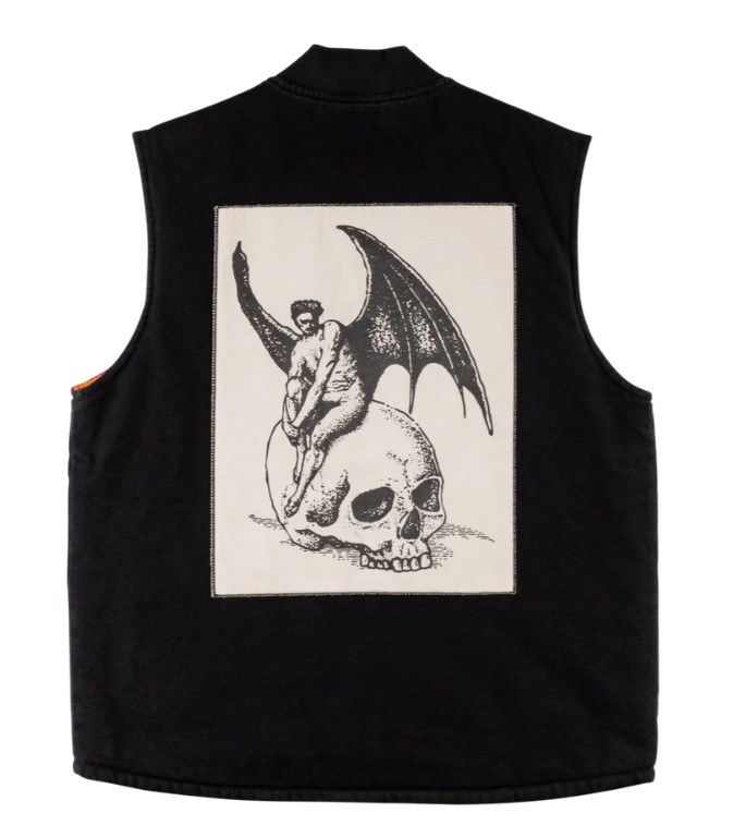 welcome nephilim black canvas vest
